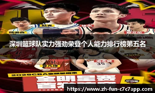 深圳篮球队实力强劲荣登个人能力排行榜第五名